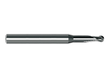 整体式刀具 铝材切削专用球刀—2刃长颈短刃球头型 型号：NB2N