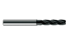 整体式刀具 高硬材料加工用圆鼻刀—4刃长颈短刃圆鼻型 型号： HR4NH